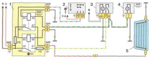 Схема подключения замка зажигания ВАЗ-2107 ВАЗ-2101